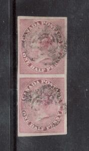 Canada #8a XF Used Rare Pair **With Certificate**