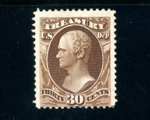 USAstamps Unused VF US 1873 Treasury Dept Hamilton Scott O81 NG