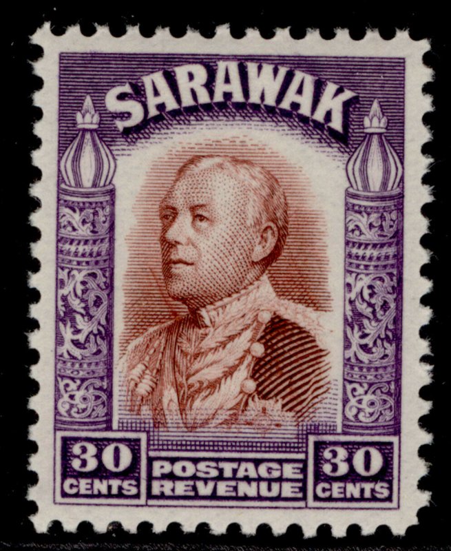 SARAWAK GV SG118, 30c red-brown & violet, M MINT.