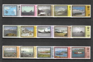 FALKLAND ISLANDS/DEPENDENCIES 1980 SG 74A/88A MNH