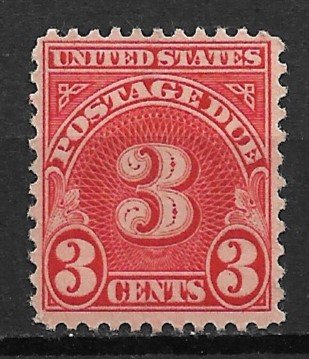 1930 USA #J72 Postage Due 3¢ MNH flat Press