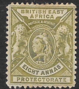 BRITISH EAST AFRICA SG74 1896 8a GREY-OLIVE MTD MINT