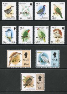 Niue SG020/30 1993 OHMS Birds Set Fresh U/M