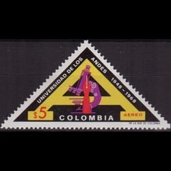 COLOMBIA 1969 - Scott# C512 Andes Univ.20th. Set of 1 LH
