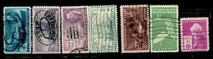 1947 Commemoritive Year set - Used (7 Stamps)