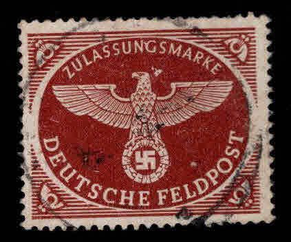 Germany Scott MQ1 Used Military Parcel post stamp