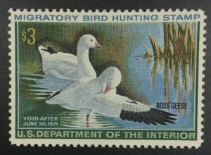 MOMEN: US STAMPS #RW37 DUCK MINT OG NH LOT #50184