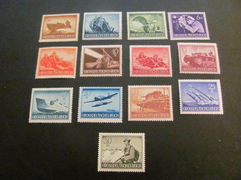 GERMANY 1944 MNH SC# B257-269  WAR  SET   (113)