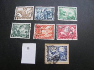 GERMANY 1933 USED WAGNER SHORT SET  XF 70 EUROS  (116)