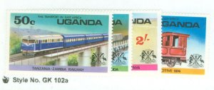 Uganda #155-158 Mint (NH) Single (Complete Set)