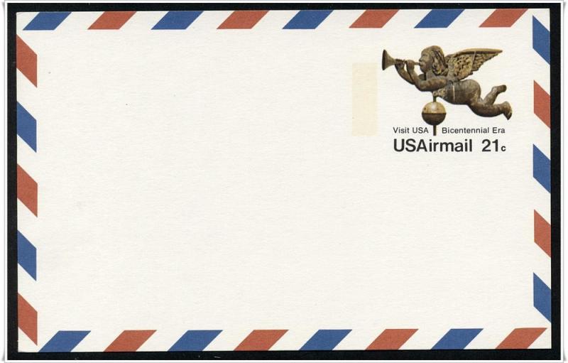 SC#UXC16 21¢ Eagle Weather Vane Postal Card