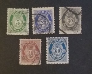 NORWAY Vintage Used Stamp Lot T4718