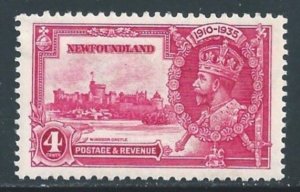 Newfoundland #226 MH 4c Silver Jubilee Issue