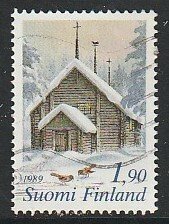 1989 Finland - Sc 809 - used VF - 1 single - Sodankyla Church