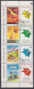 1978 Sao Tome and Principe  522-529 used UPU / Satellites / Transport 30,00 €