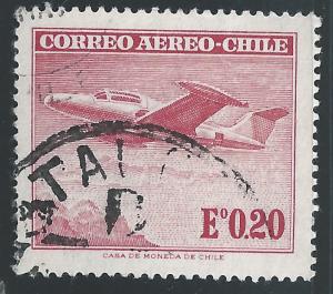 Chile #C239 20c Beechcraft Monoplane