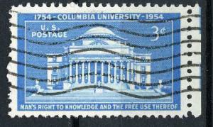 USA 1954 Scott 1029 used, 3c Columbia University 200th Anniv