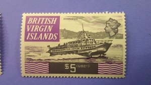 British Virgin Islands 1970 Ships Issue Scott# 206-222 CPL Mint XF NH set of 17