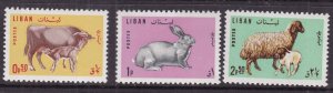 LEBANON ^^^^^^^#440-442    MNH   ( Animals )   @@ro132lib 