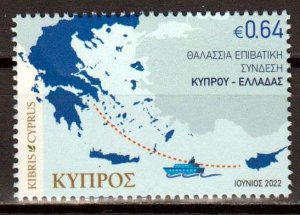 Cyprus - Postfris/MNH - Maritime Link with Greece 2022