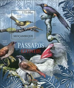 Bird Stamp Zosterops Strenuous Turnagra Capensis Moho Bishopi S/S MNH #5743Bl624