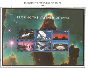 US Scott # 3409 / 2000 Probing The Vastness Of Space Sheet of 6 / MNH