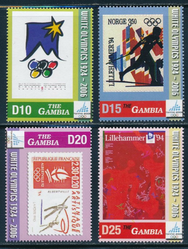 Gambia -Turin Olympic Games Sports Stamps (2006)