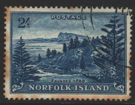 Norfolk Island Sc#24 Used - stains