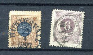 Sweden 1872 2 Used stamps 8336