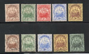 Bermuda - Selection (10) 1906-10 - MH, MNG, Used         /           Lot 0724031