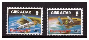 GIBRALTAR 1991 Europa 2 v MNH