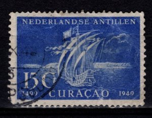 Netherlands Antilles 1949 450th Anniv. Discovery of Curaçao, 15c [Used]