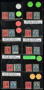 US Stamps # 647-8 MNH VF Lot Of 9 Fresh Sets Scott Value $250.00