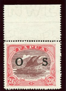 Papua 1931 Lakatoi Official 2s6d maroon & bright pink superb MNH. SG O66a.