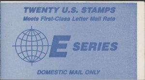 1988 US BK157 (2x 2282a) - (25c) E Series Earth Booklet, MNH, sealed,  P#1111