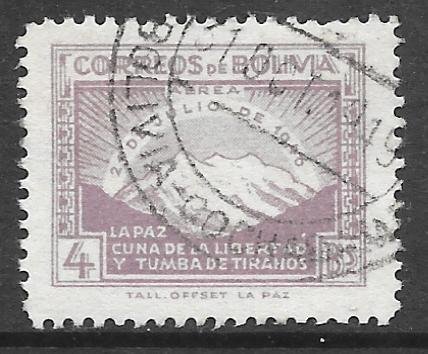 Bolivia C112: 4b Mt. Illiman, used, VF