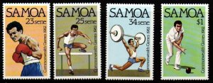 SAMOA SG625/8 1982 COMMONWEALTH GAMES  MNH