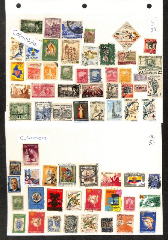 Columbia Stamp Collection on 60 Scott Specialty Pages, 1859-1976 (BH)