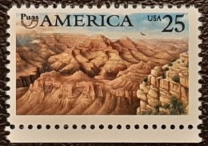 US Scott # 2512; MNH, og 25c PanAmerica from 1990; VF