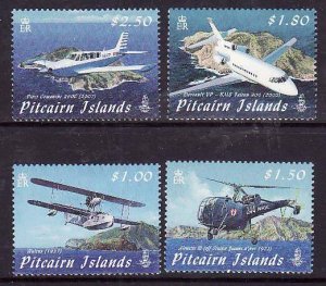 Pitcairn Is.-Sc#692-5- id12-unused NH set-Planes-2009-