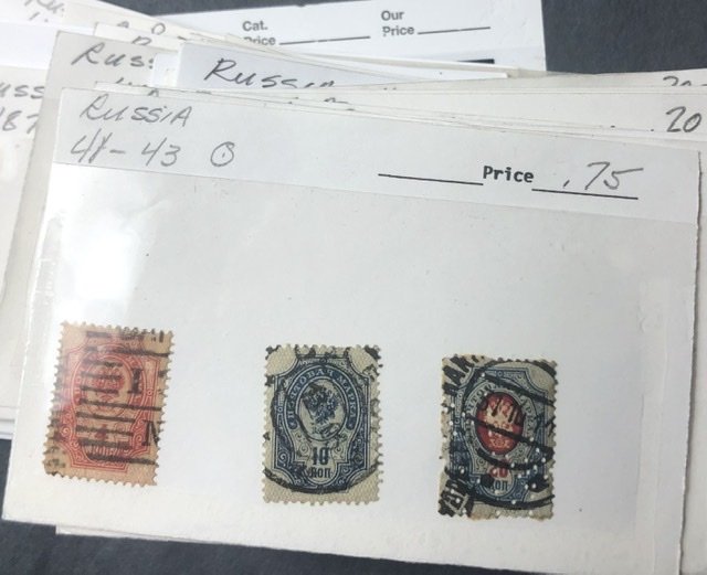 Lots Of Very Nice Russian Stamps in Stock Cards & Few Other Countries