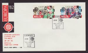 Malta 614-615 Europa 1982 U/A FDC