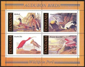 Tanzania 1986 Birds S/S MNH