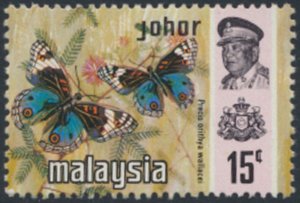 Johore Malaysia   Sc#  181   MVLH   Butterflies    see details  / scans