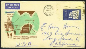 AUSTRALIA 1955 NATIONAL ARCTIC EXPEDITION COVER MELBOUR