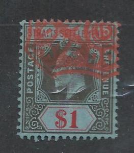 STRAITS SETTLEMENTS SC# 124 F-VF U 1911