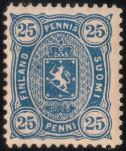 ✔️ FINLAND 1885 COAT OF ARMS PERF 12½ ULTRA SC. 34 MH [095] $60