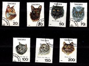1993 Tanzania Dogs & 1992 Cats Dar Es Salaam CTO