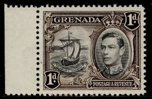 GRENADA GVI SG154, 1d black & sepia, NH MINT.