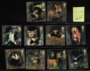 GREAT BRITAIN 2228-2237 C/SET MNH MAMMALS